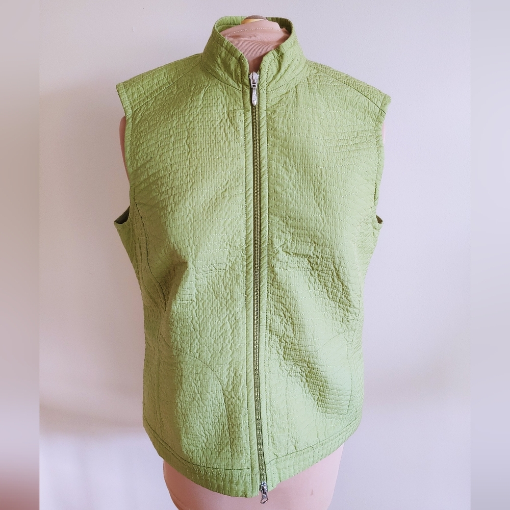 EUC Talbots nylon quilted vest